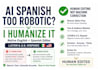 make your ai spanish translation sound human and natural