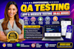 do app testing and website testing,QA,iphone,ipad,and andriod user testing
