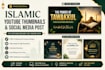 design professional islamic youtube thumbnails and social media post