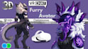 create a custom furry vrchat avatar with toggles, visemes unity vrc optimization