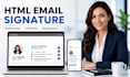 create clickable HTML email signature, responsive professional email signature