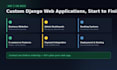build a custom django web application with python