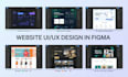 design modern website UI UX in figma