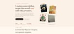 build a modern one page website with ai generated visuals