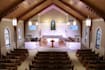 design modern church interior, exterior with realistic rendering