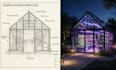 do 3d solar powered greenhouse with irrigation, and lighting solutions