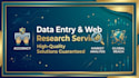 do professional data entry and web research