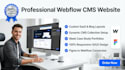 build your webflow cms website for saas, blogs, or case studies