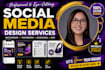 design social media posts, carousel posts and social media ads