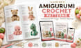 create custom amigurumi crochet patterns with PDF and realistic mockups