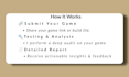 playtest your game and deliver a structured bug report