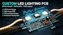 design custom led lighting pcb driver circuit schematic and layout