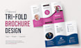 design a professional trifold brochure