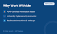 do cybersecurity tasks, ctf challenges and penetration testing labs