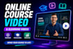 online course video, elearning training video with heygen, synthesia, veo