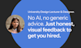review your portfolio and provide professional feedback