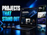 create a modern portfolio website
