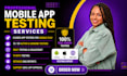 provide mobile app testing 20 testers google play 12 testers closed app testing