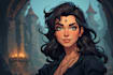paint professional portrait in disney cartoon