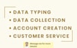 be your virtual assistant for excel data entry, web research