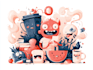 draw anything object character illustration