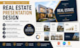 design real estate powerpoint presentation, canva presentation, google slide ppt