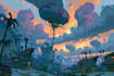 create isometric game environment illustration