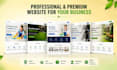 do landscape website, lawn care website, cleaning website in wordpress elementor