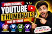 design professional youtube thumbnails that boost views