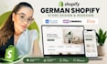 design, redesign german shopify store website, design shopify dropshipping store