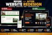 redesign your website into a modern responsive website