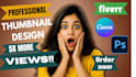 design viral youtube thumbnails with high click through rate