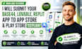 publish base44 lovable replit app store play store testflight despia capacitor