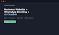 build business websites with whatsapp booking and ai chatbot
