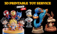 create 3d printable  toy, action figure, character sculpt, stl model