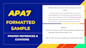 format and edit your document into apa 7th edition