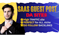 create high authority saas guest post on high da saas site