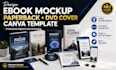 design ebook mockup paperback dvd cover lead magnet workbook canva template