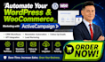 do wordpress woocommerce activecampaign newsletter,welcome series,API, CRM setup