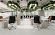 redesign 3d office interior from layout, 3d space mockup, conference room render