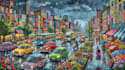 mix collage animated style images and video