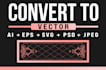 manually convert logo, image or sketch to vector