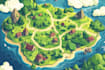 design a unique vector map, realistic or fantasy