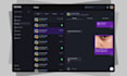 create a clean CRM or saas application design in figma
