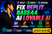 fix replit base44 ai lovable ai website mvp development cursor supabase claude
