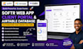 setup softr web app with airtable database and automation