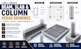 create beam, slab, and column rebar drawings