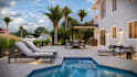 create modern backyard, pool and landscape design with 3d rendering