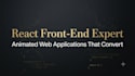 build a modern animated front end web application using react