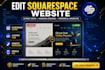 edit squarespace website, redesign, fix CSS and fluid engine